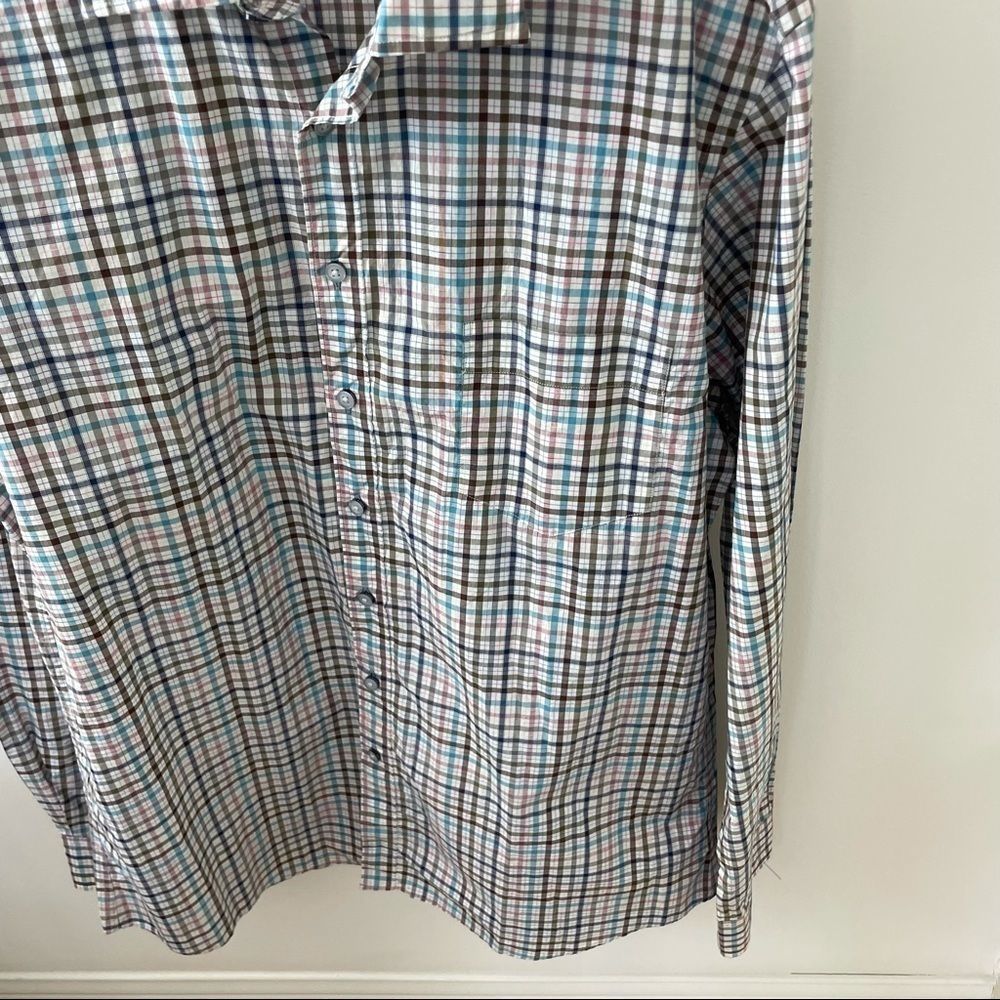 Albini Rodd & Gunn Italian Fabric Plaid Shirt 2XL - Picture 3 of 6